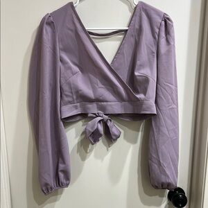 Lavender Wrap Top